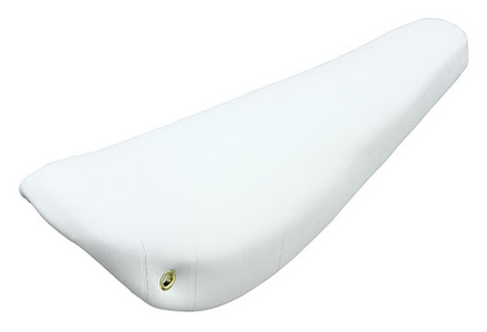 16" Banana Saddle Vinyl Seat White