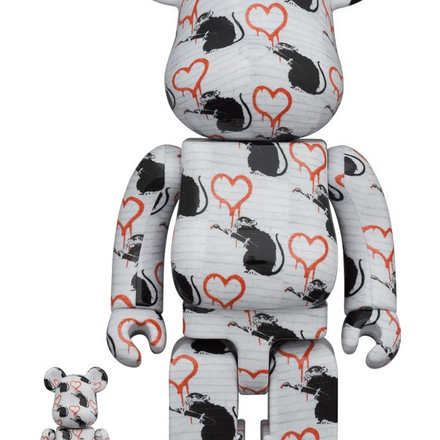 Medicom Toy BE@RBRICK - Love Rat 100% & 400% Bearbrick