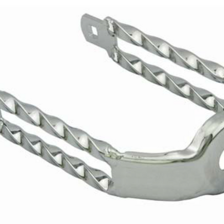 Spring Fork Double Square Twisted Crown Chrome