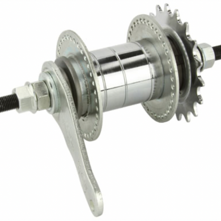 Coaster Hub 36H 105G Chrome for Rear Wheel