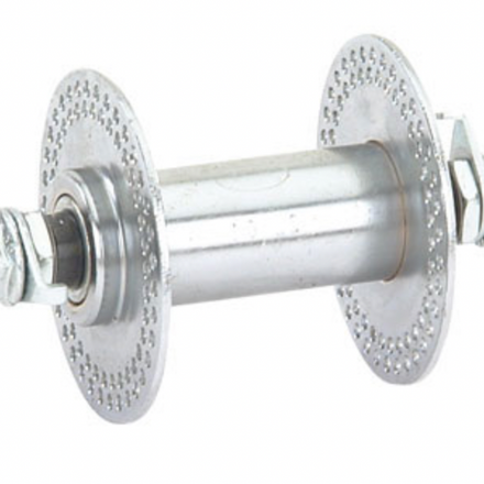 Steel Front Hub 144H 80G Chrome