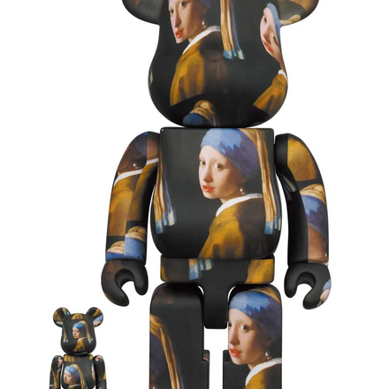Medicom Toy BE@RBRICK - Johannes Vermeer "Girl with a Pearl Earring" 100% & 400% Bearbrick