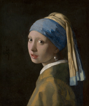 Load image into Gallery viewer, Medicom Toy BE@RBRICK - Johannes Vermeer &quot;Girl with a Pearl Earring&quot; 1000% Bearbrick
