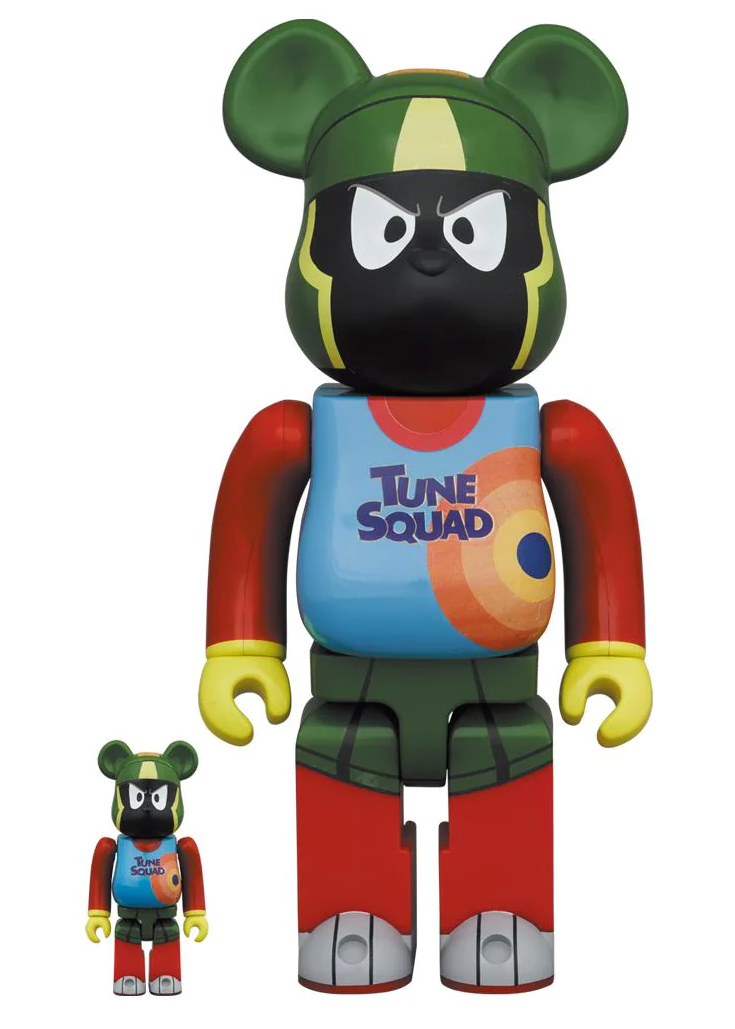 Medicom Toy BE@RBRICK Space Jam Marvin The Martian 100% & 400% Bearbrick