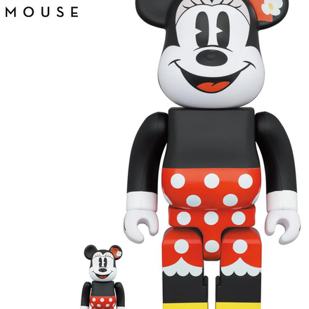 Medicom Toy BE@RBRICK - Minnie Mouse 100% & 400% Bearbrick