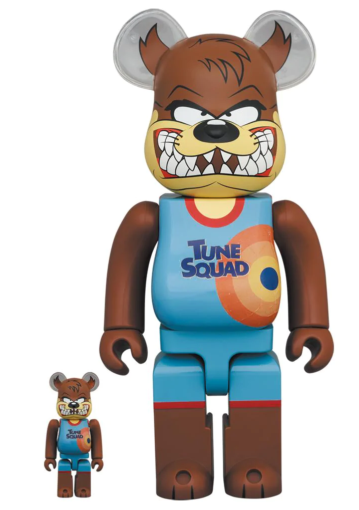 Medicom Toy BE@RBRICK Space Jam Taz Tasmanian Devil 100% & 400% Bearbrick