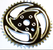 44T Shark Fin ChainRing CNC Alloy 1/2