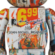 Load image into Gallery viewer, Medicom Toy BE@RBRICK - Andy Warhol x Jean Michel Basquiat #4 400% Bearbrick
