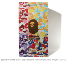 Load image into Gallery viewer, Bearbrick x BAPE 28th Anniversary Camo #4 1000% A Bathing Ape
