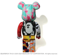Bearbrick x BAPE 28th Anniversary Camo #3 1000% A Bathing Ape