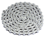 Bicycle Chain Single Speed 1/2" x 1/8" Chrome Silver