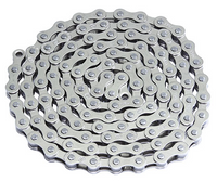 Bicycle Chain Single Speed 1/2" x 1/8" Chrome Silver