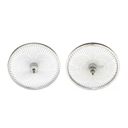 20" Chrome 144 Spoke Wheel Set