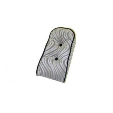Sissy Bar Back Cushion Velour Silver