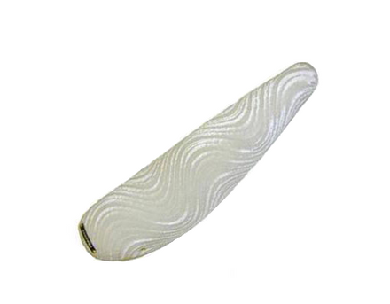 20" Banana Saddle Seat Velour White