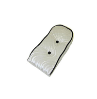 Sissy Bar Back Cushion Velour White