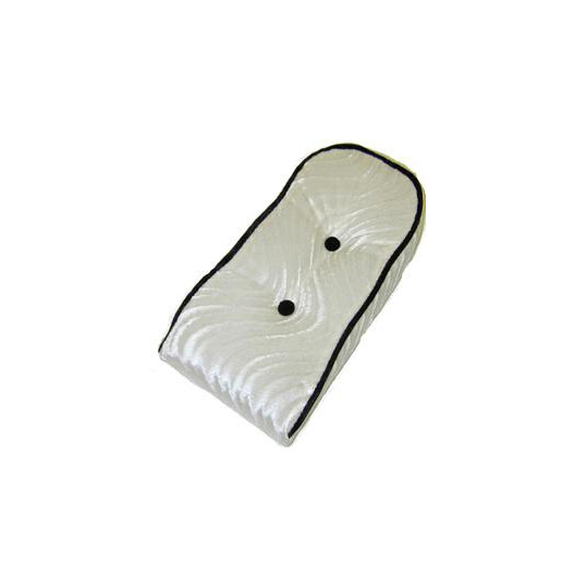 Sissy Bar Back Cushion Velour White