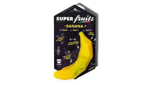 Zee.Dog - Super Banana Treat Dispensing Toy
