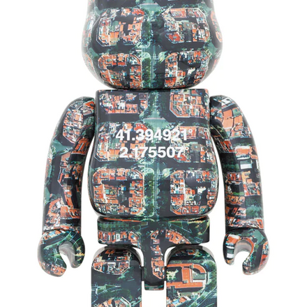Medicom Toy BE@RBRICK - Benjamin Grant "OVERVIEW" BARCELONA 1000% Bearbrick