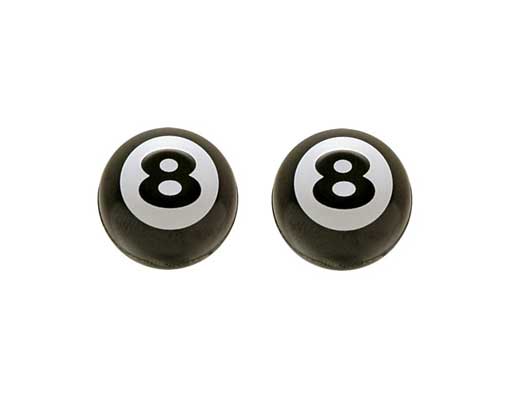 Billiards Valve Caps Black