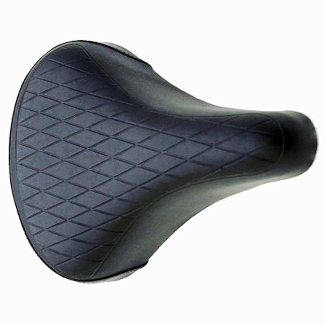Vinyl Diamond Quilted Saddle Seat Black