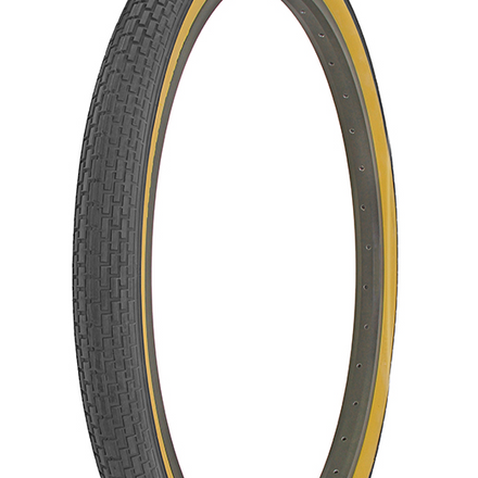 Tyre Duro 26" x 2.125" Black/Gum Side Wall HF-120A Brick Tread