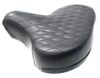 Beach Cruiser Saddle Quilted Vinyl Dual Comfort Spring