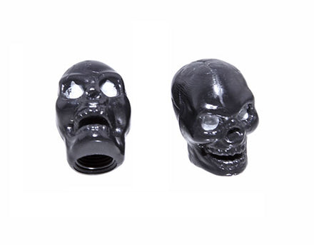 Black Skull Valve Caps