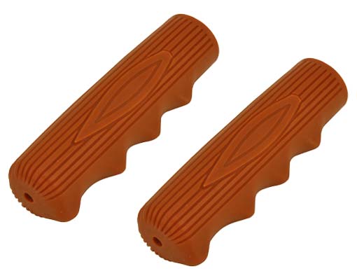 Kraton Rubber Handlebar Grips Brown