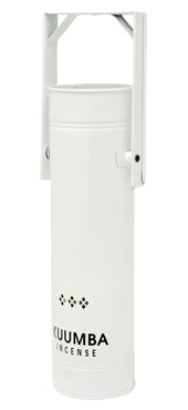 Kuumba International - Metal Can Incense Burner White Jumbo