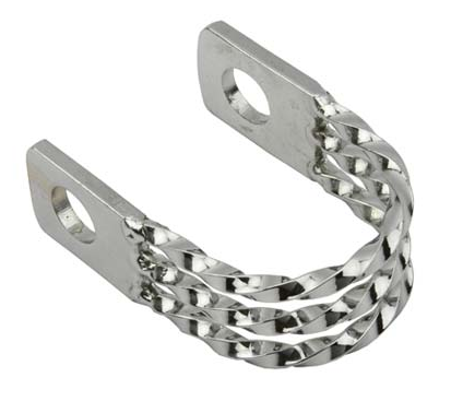 Lowrider Twisted Seatpost Clamp Outer 28.6mm Diameter 610 Chrome