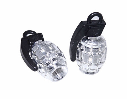 Chrome Grenade Valve Caps