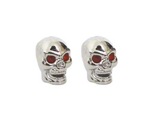 Chrome Skull Valve Caps