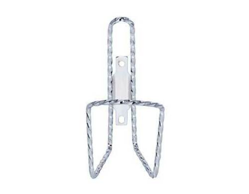 Steel Twisted Bottle Cage Drink Holder Chrome