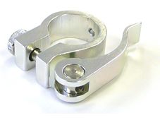 Seat Post Clamp Quick Release Silver 31.8mm