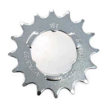 Cog 3-Spline 16T Sturmey Archer Chrome, Flat type Coaster Sprocket