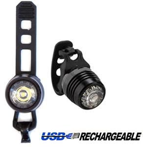 Front USB Rechargeable Light Six20 Black