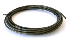 Brake Casing Lex Outer Braided & Carbon Fibre Look Black Grey 4.5mm x 7.6 metres