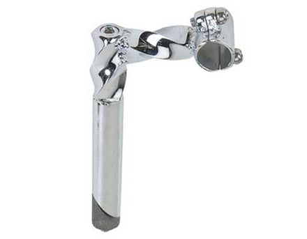 Twisted Stem 22.2mm with 2 Bolt Chrome