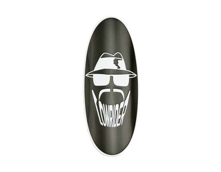 Lowrider Head Name Plate Badge Black