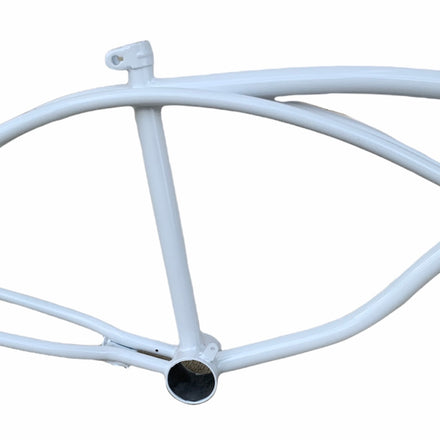 20" Bicycle Frame in Gloss White Powder Coated
