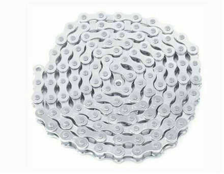 KMC Bicycle Chain Single Speed 1/2" x 1/8" Chrome Silver S1