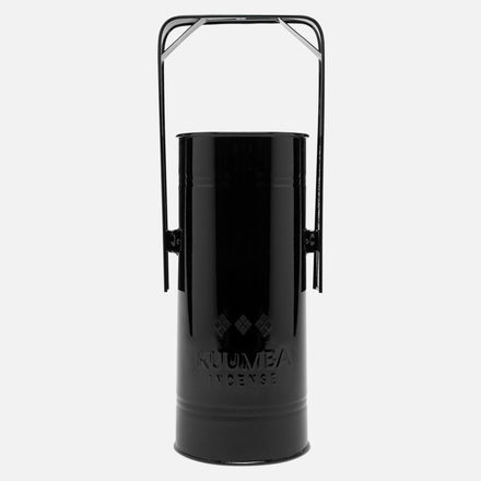 Kuumba International - Embossed Metal Can Incense Burner Black Regular