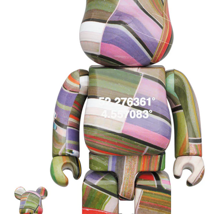 Medicom Toy BE@RBRICK - Benjamin Grant "OVERVIEW" LISSE 100% & 400% Bearbrick