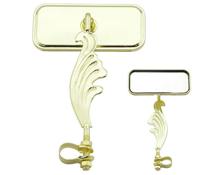 Wing Mirror Left Gold Bicycle Accessory