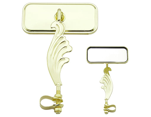 Wing Mirror Left Gold Bicycle Accessory