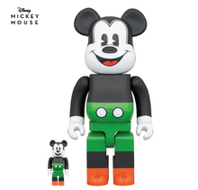 Load image into Gallery viewer, Medicom Toy BE@RBRICK - Mickey Mouse 1930s Poster Version 100% &amp; 400% Bearbrick

