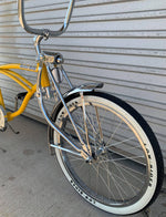 20" Classic Cruiser Bicycle Glossy Mustard Yellow with Chrome