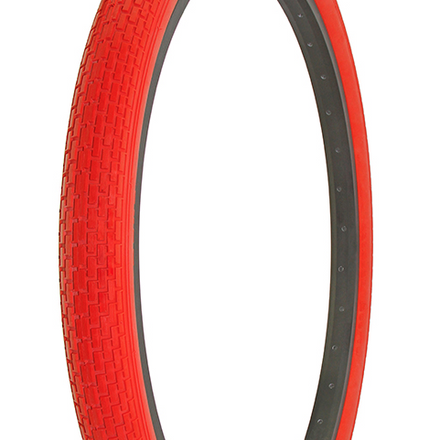Tyre Duro 26" x 2.125" Red/Red Side Wall HF-120A Brick Tread