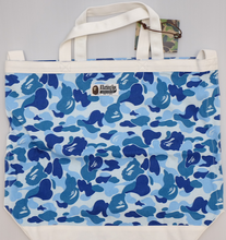 Load image into Gallery viewer, Bape A Bathing Ape Large Tote Bag Blue Camo Brand New
